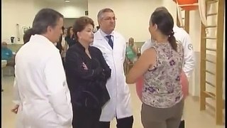 Dilma visita Instituto Nacional de Traumatologia e Ortopedia Jamil Haddad, no Rio de Janeiro