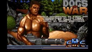 Dogs of War Intro + weapons screen (Amiga)
