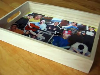 Personalized Decoupage Serving Tray by Money Life Cafe