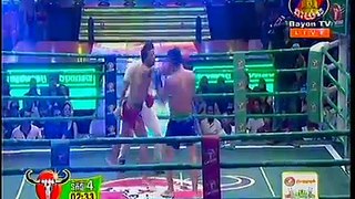 Khmer Boxing,Bird Kham VS Thai,06 Sep 2015,Bayon TV Boxing,Round 04