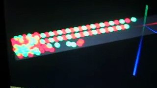 Physically controlled LED display