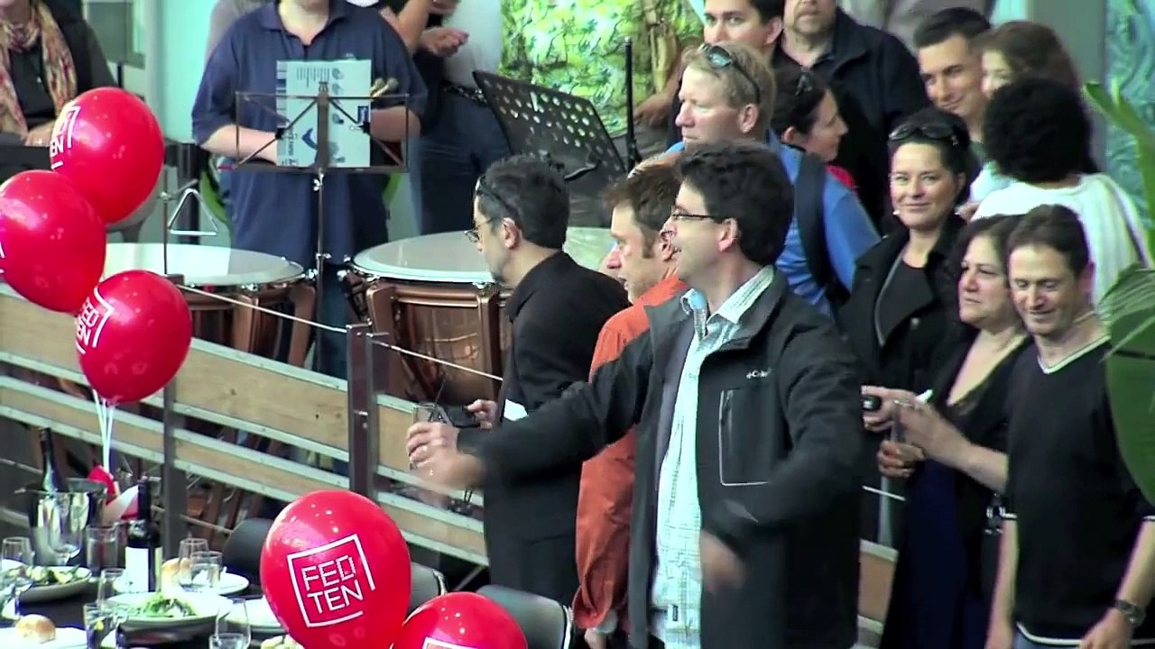 Flash Mob - Zelman Symphony Orchestra at Federation Square's 10th birthday celebration, Melbourne