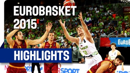 Slovenia v MKD - Group C - Game Highlights - EuroBasket 2015