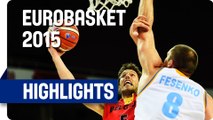 Ukraine v Belgium - Group D - Game Highlights - EuroBasket 2015