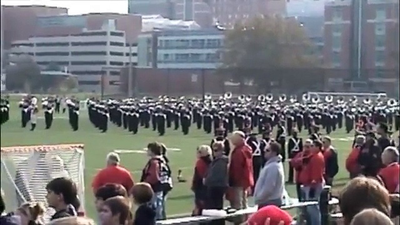 OSU Marching Band field rehearsal