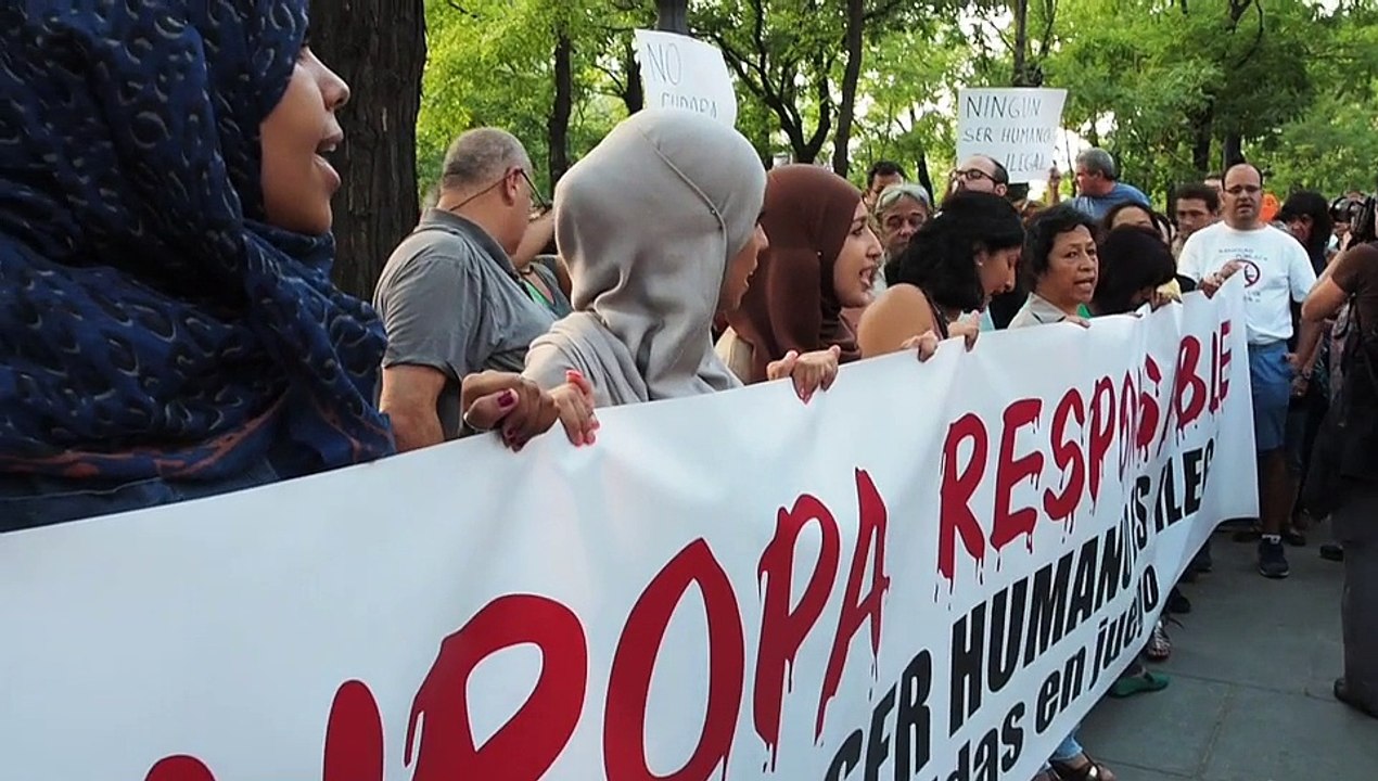 ©Concentración en apoyo refugiados 4/9/2015