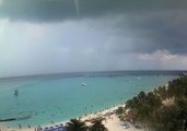 Timelapse Shows Waterspout Sweeping Across Isla Mujeres Bay