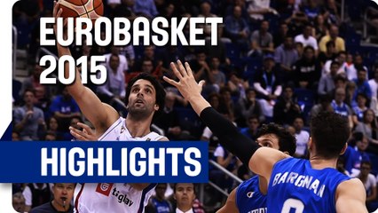 Serbia v Italy - Group B - Game Highlights - EuroBasket 2015