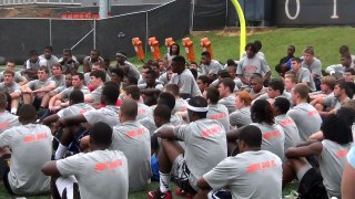 Mike London Head Coach 2012 UVA Football Camp