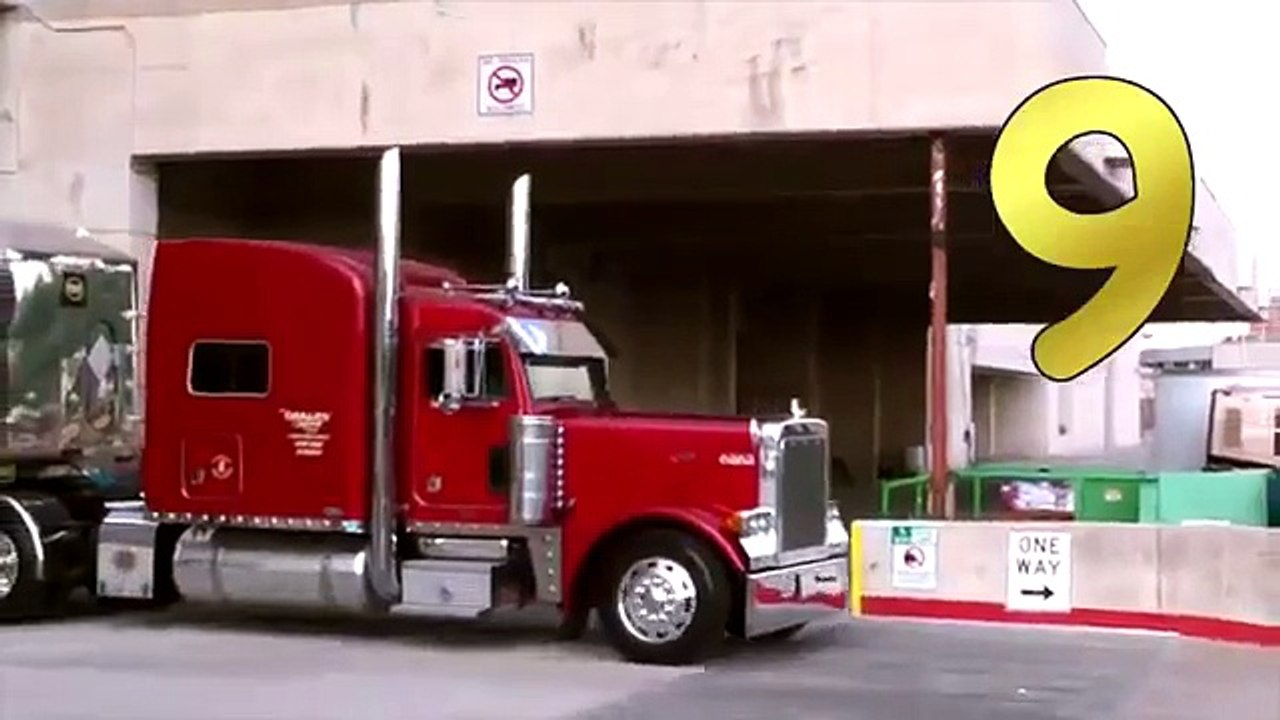 Learning to Count with Big Trucks for Children - Numbers 1 - 10