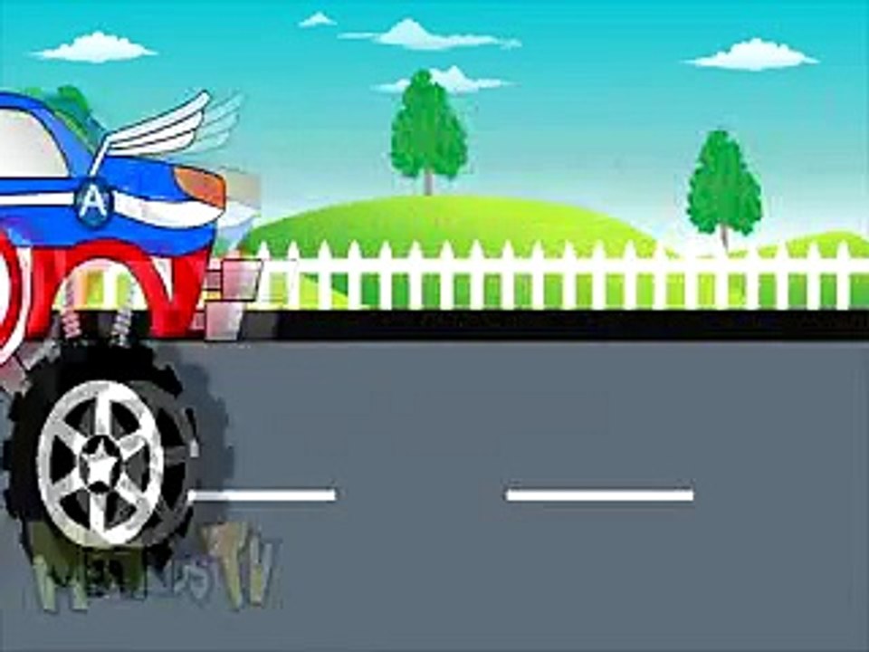 Captain America Truck -  Monster Trucks For Chlidren