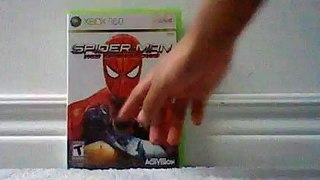 Spiderman web of shadows Xbox 360 unboxing