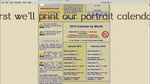 The No-Frills Printable Calendar - How To Print Our ...
