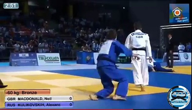 European Judo Championships Cadets Tallinn 2013 Bronze -60kg MACDONALD (GBR) - KULIKOVSKIH (RUS)