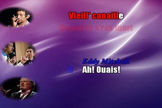 Karaoké Eddy Mitchell et Serge Gainsbourg - Vieille Canaille (avec voix Serge Gainsbourgl)