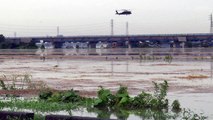 Inondations au Japon: opération d'évacuation à Joso