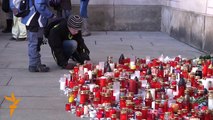 Mourners View Coffin Of Late Czech President Havel