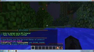 Minecraft Hunger Games Part 1 - Lots of Thunder (and lag)