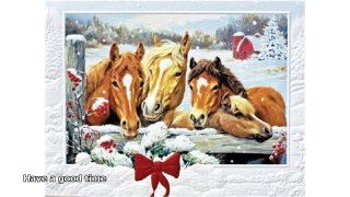 horse christmas pictures