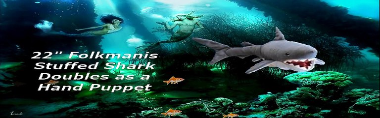 Stuffed Great White Shark Puppet