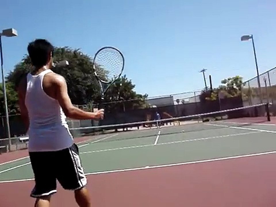 tennis rally (backview)