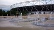 Fountain by the Stadium at Queen Elizabeth Olympic Park London