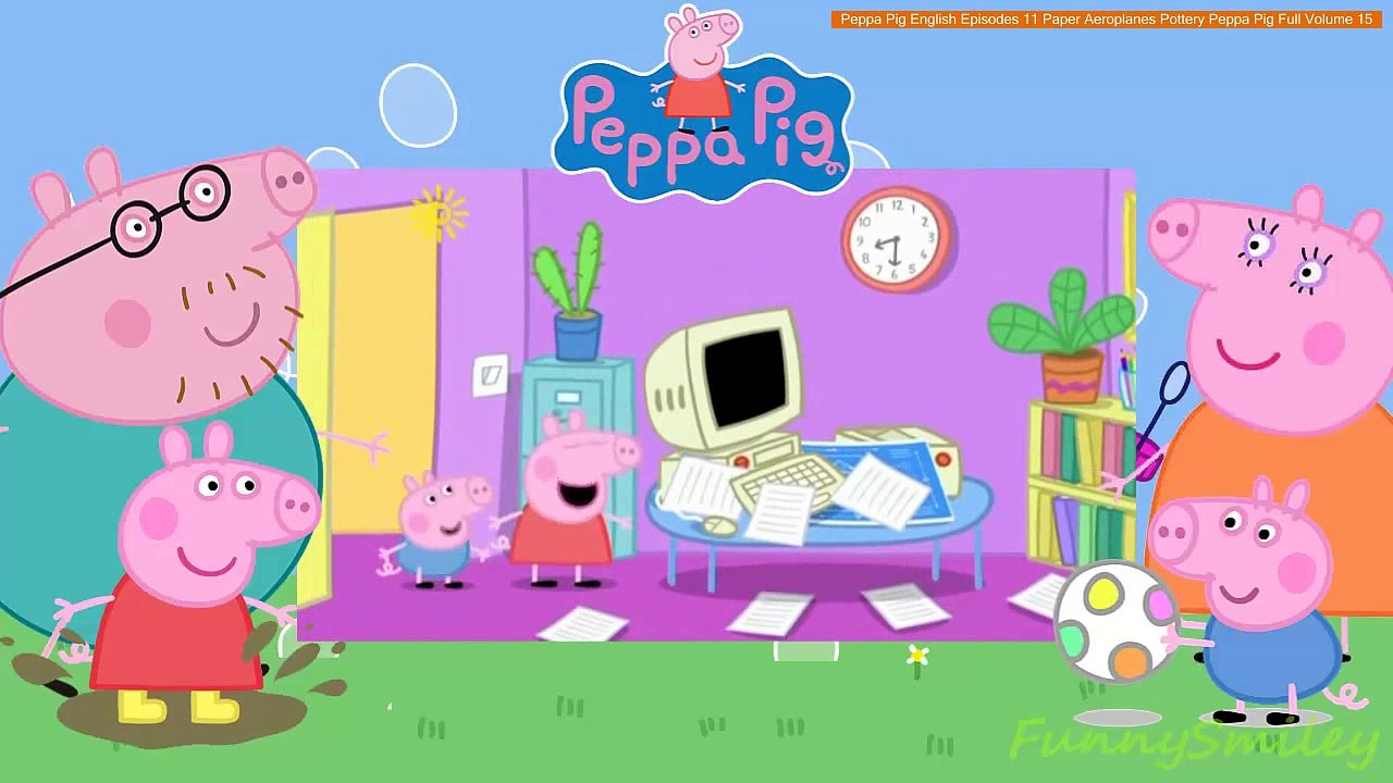 Peppa Pig English Episodes 11 Paper Aeroplanes Pottery Peppa Pig Full Volume 15