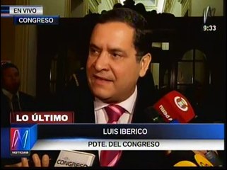 Luis Iberico: "El caso Lava Jato se va a tocar sí o sí"