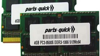Details 8GB 2X 4GB PC3-8500 1067MHz DDR3 APPLE RAM MEMORY SODIMM 204pin (PARTS Top