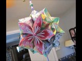 Kusudama Flower Dodecahedron -  DIY Holiday Room Decorations