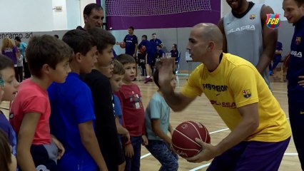 Activitat amb nens al Pavelló d'Encamp