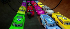 20 MCQUEEN COLORS!!! (Pink, Blue, Yellow) Disney Pixar #DINOCO Cars smashed by HULK!