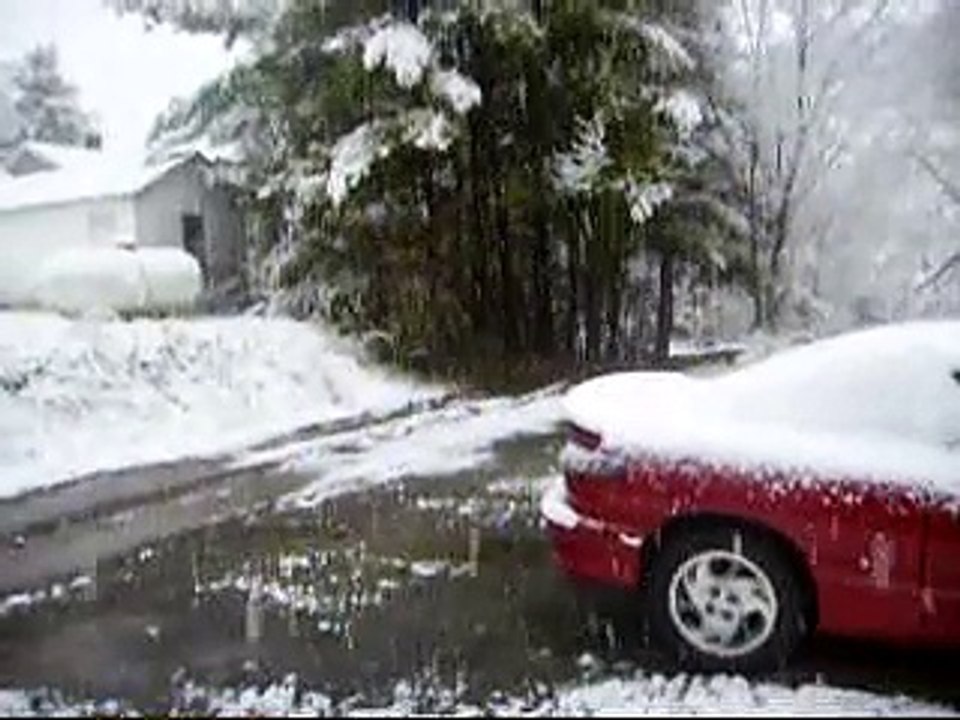 Snow falling