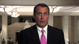 Leader Boehner Delivers Weekly GOP Address on Health Care
