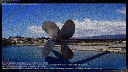 Shaft, propeller of ferries 100T series (by Catia V5R21) - Truc, chan vit pha 100T