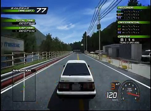 Initial D Extreme Stage Arcade Gameplay Playstation 3