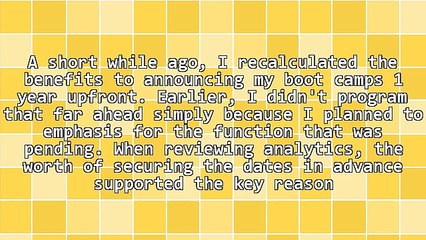 James Malinchak Gives You The Top Reasons To Announce Your Conference Dates One Year In Advance