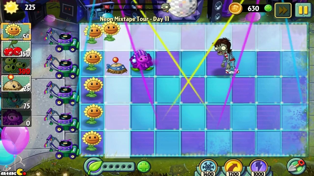 Plants Vs Zombies 2 - Neon Mixtape Tour Side A Trailer!