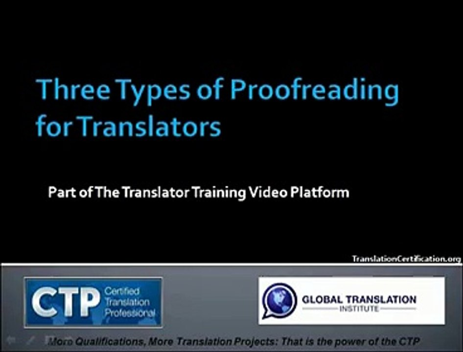 Translation Training