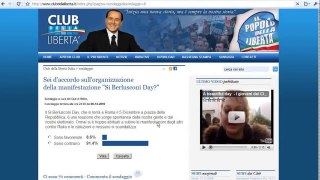 No Berlusconi Day - Sondaggio Pdl scomparso, hanno paura
