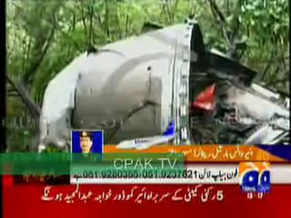 Plane Crashes into Margalla Hills, Islamabad   28th July 2010 http://cpak.tv