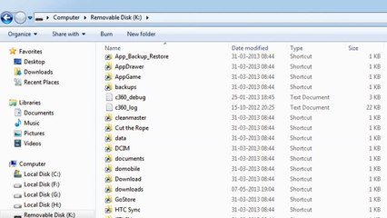 Folders shown as hidden shortcuts in USB / SD Card - Fix