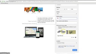 How to sign up to google account without  moblie phone