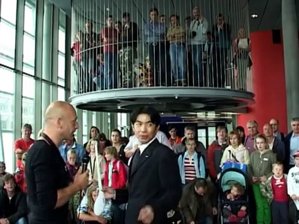 Murata Boy and Murata Girl at the Ars Electronica Center