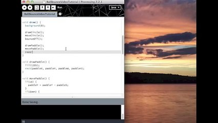 Processing Pong Game: Create a Paddle (Part 2/4)