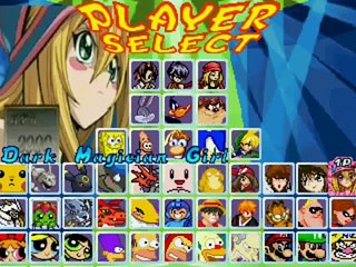 Cartoon vs Anime M U G E N all character todos los personajes char los increibles, bob esponja y mas