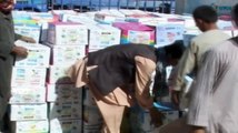 مؤسسة خليفة بن زايد للاعمال الانسانية تواصل توزيع المساعدات الإغاثية في شمال افغانستان .