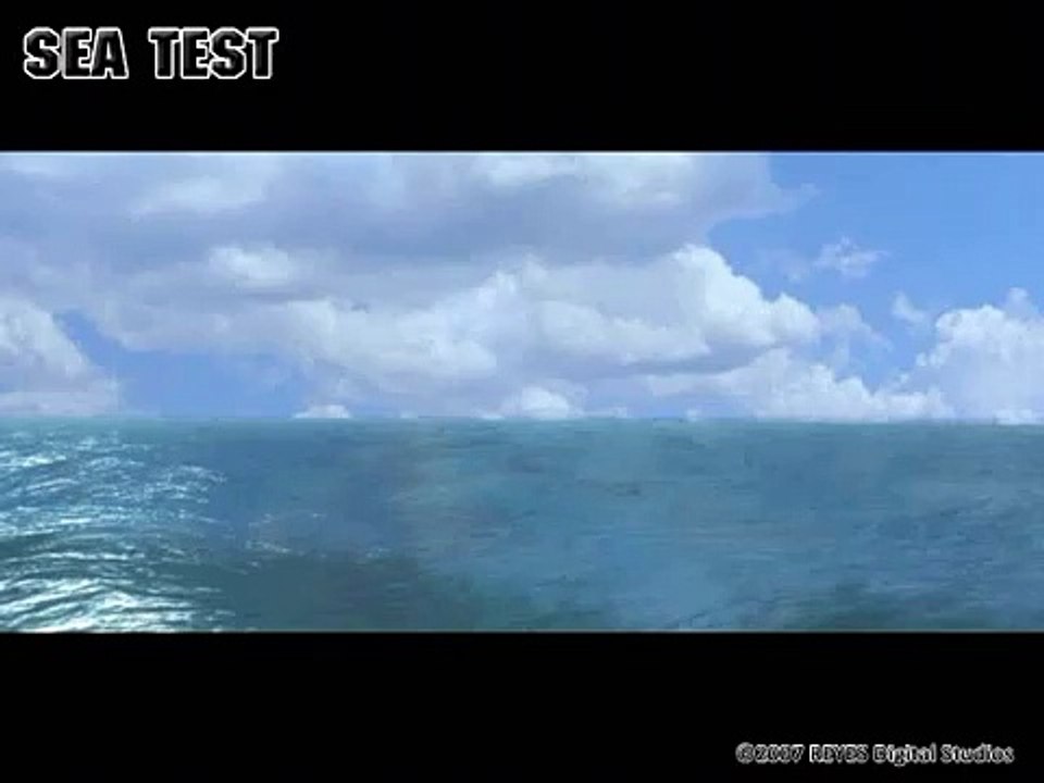3D Test: "Mar de día, tarde y noche"