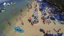 Flying Dji Phantom On The Beach Cozumel Mexico Carnival Dream Cruise January 2015 HD Gopro Hero 4