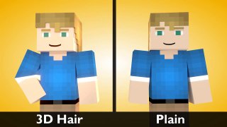 Minecraft Animation Experiments Ep5: 3D Hair?